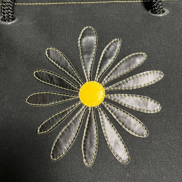 Black/Yellow Daisy Large Tote by Nautilos - Authentic - Picture 6 of 16